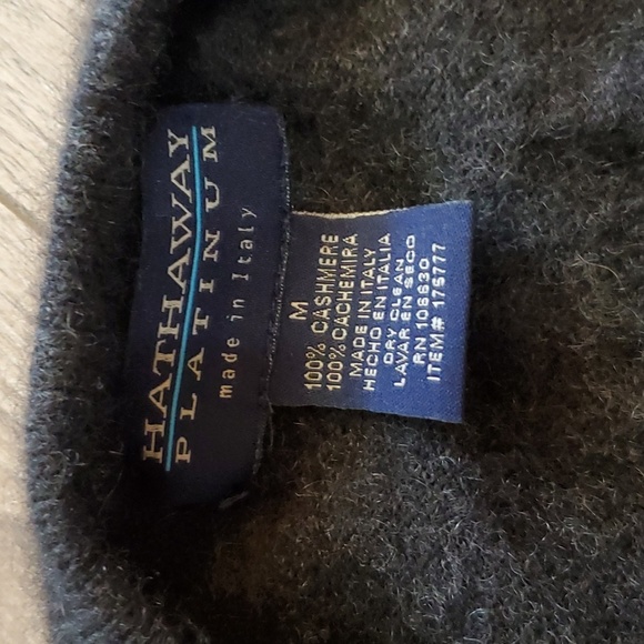 Hathaway Platinum Cashmere Argyle Sweater - Picture 5 of 10